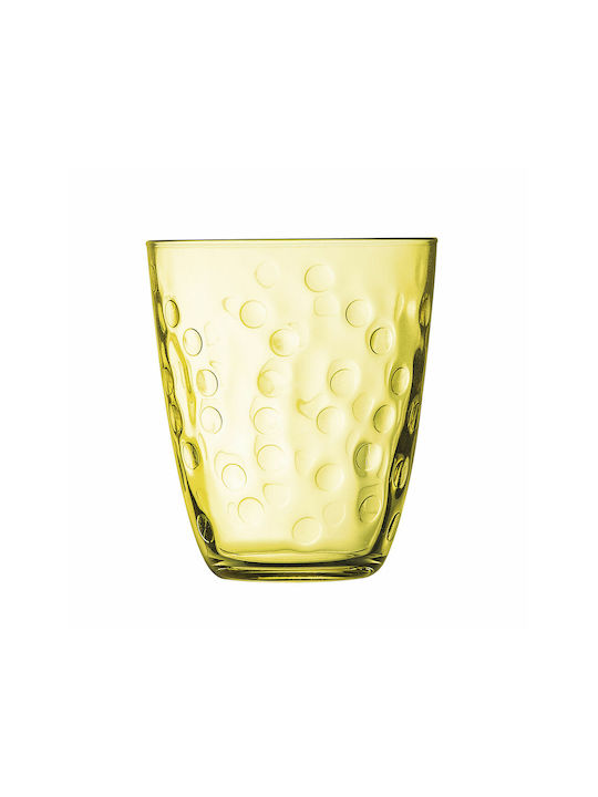 Glass made of Glass in Yellow Color 310ml