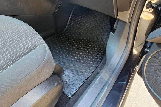 Rezaw Plast Set of Front and Rear Mats 4pcs Tray Type for Opel Astra Chevrolet Cruze 2008-2016 Black