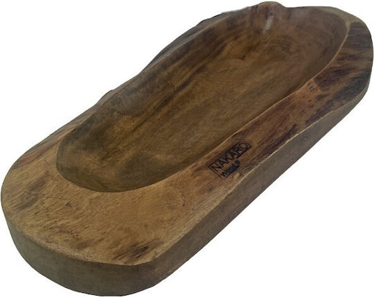 Nakaro Wood Servierplatte Hölzernes 40x22cm 1Stück