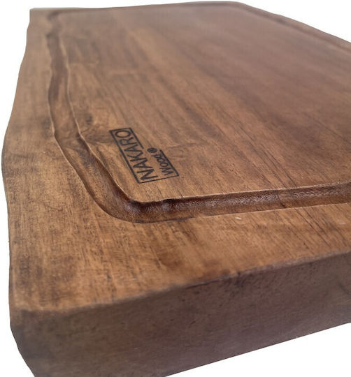 Nakaro Wood Πλατώ Σερβιρίσματος Ξύλινο 36x26εκ.