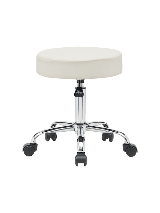 Office Desk Stool Uficio White 46x42x48cm