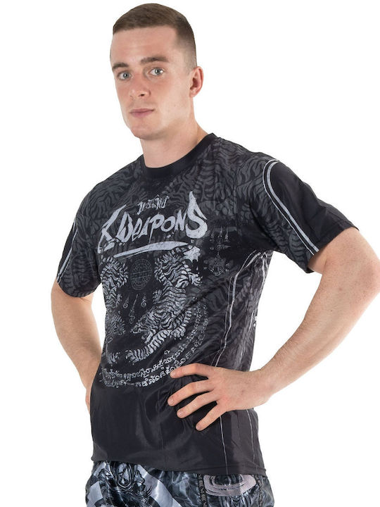 8 Weapons Ανδρική Κοντομάνικη Μπλούζα 8180003 για MMA / Muay Thai Μαύρη