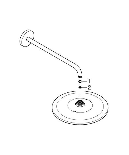 Grohe Rainshower Mono 310 Rund Duschkopf 31cm