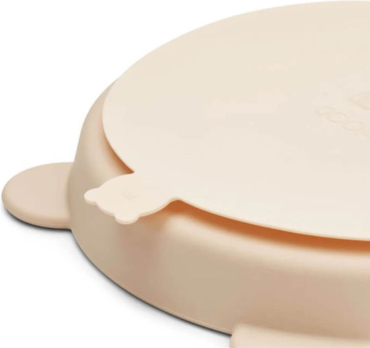 Liewood Baby Food Plate made of Silicone Pink 2pcs