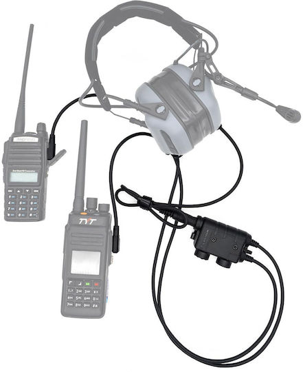 Wireless Headset Connector Ptt Leaders Dual Port M56-ken Earmor