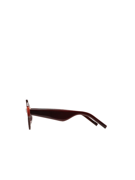 Kaleos C005 Women's Sunglasses with Burgundy Plastic Frame and Brown Lens SWINEY 5