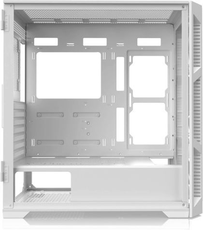 Raijintek Ponos Ultra MS4 Gaming Midi Tower Κουτί Υπολογιστή με Πλαϊνό Παράθυρο και RGB Φωτισμό Λευκό