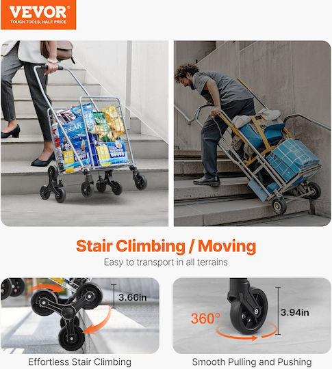 Shopping Trolley Gray 22.86x22.86x22.86cm