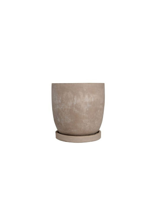 Harmony Pot Ceramic Taupe 43x43x43cm.
