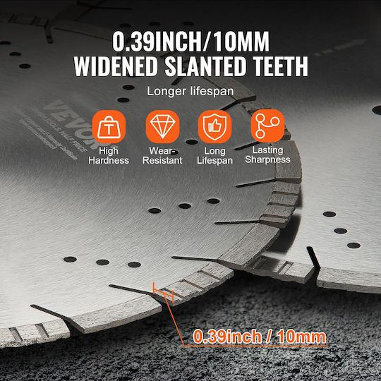 Vevor Cutting Disc Construction Materials Hole Diameter 14mm 1pcs