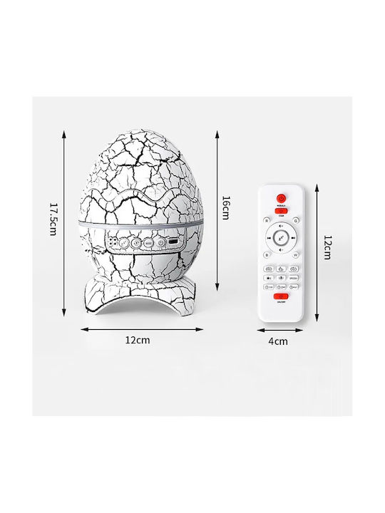 Bluetooth Lustră Decorativă Alb