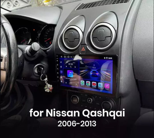 Car Audio System for Nissan Qashqai 2006-2013 (Bluetooth/USB/WiFi/GPS/Apple-Carplay/Android-Auto) with Touch Screen 9"