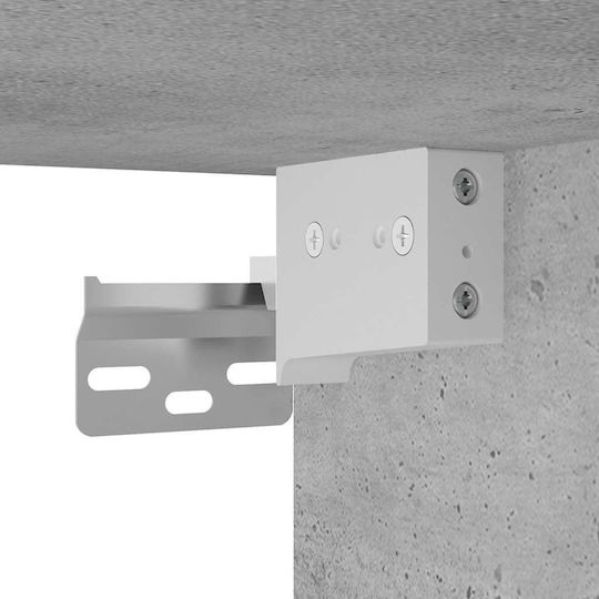 vidaXL Blat cu Lavoar L41xW38.5xH46cm Beton gri