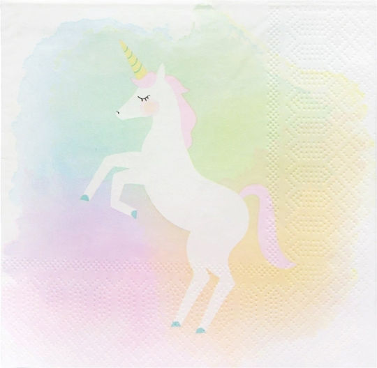 Χαρτοπετσέτα Φαγητού Unicorn Pastel 20τμχ