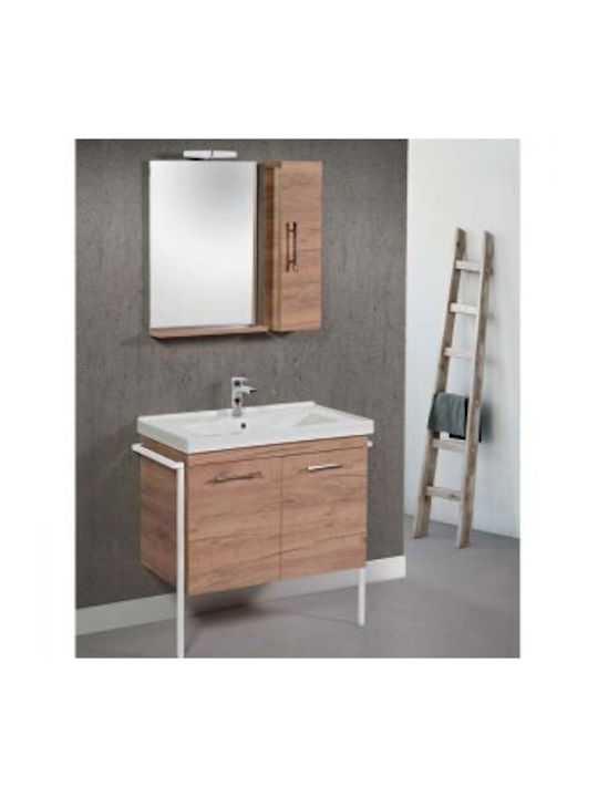 Mabo Oglindă de Baie cu Dulap cu Lungime 60cm