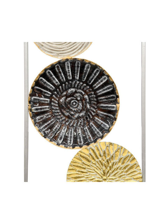 Metal Wall Decor Fylliana Leafs Fl157 Gold-Grey-Black Color 31x2x90cm 161-125-206