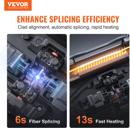 Vevor Vevor Optischer FIber Fusion Splicer Batterien mit Fall