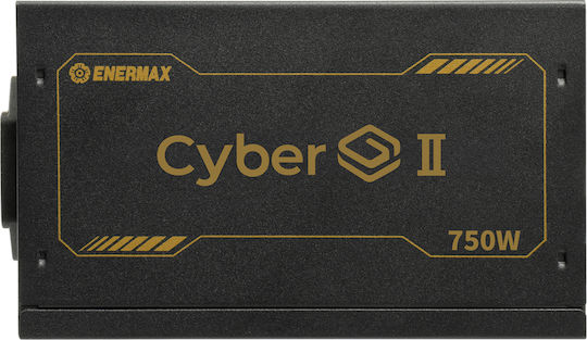 Enermax CyberG II 750W Black Computer Power Supply Full Wired 80 Plus Gold