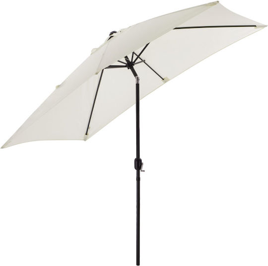 Umbrelă Pătrată Din Aluminiu Cambell Bej / Gri 1.8x2.7xÎnălțime2.53m