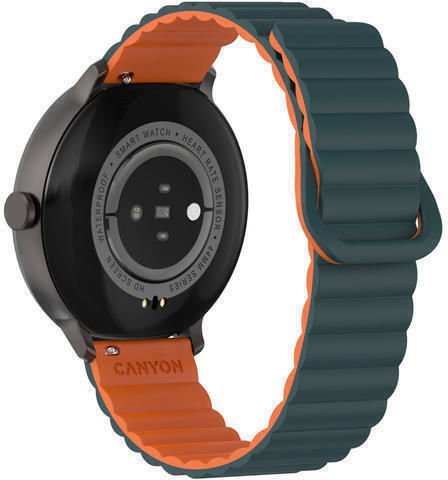 Canyon Jacky SW-69 44mm Водоустойчив Смарт Часовник с Пулсомер Зелен-Оранжев
