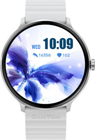 Canyon Jacky SW-69 45mm Smartwatch mit Pulsmesser (White-Blue)