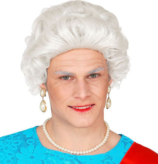 Queen Carnival Wig Straight White