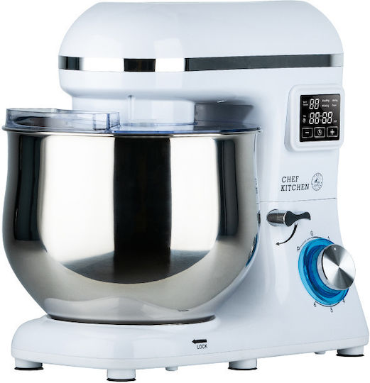 Chef Kitchen SM1520N Stand Mixer 1900W with Stainless Mixing Bowl 8lt