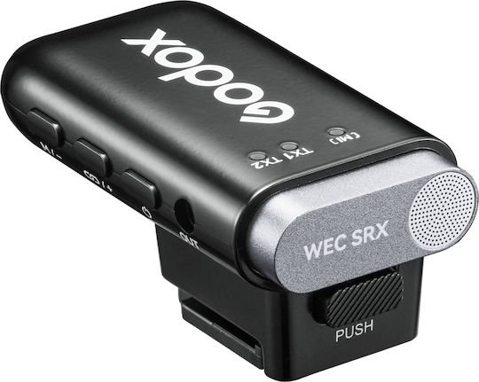 Godox WEC-S KIT 2 Σετ Ασύρματο Μικρόφωνο Πέτου, Clip On, Ζώνης για Φωνητικά