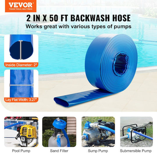 Vevor Irrigation Hose Ø51mm 15.24m FCXRG250FTPVCM9TXV0