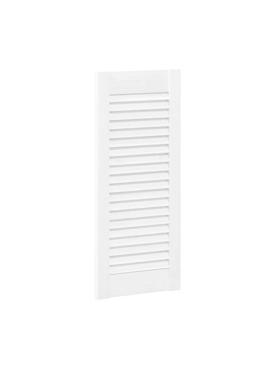 Louvred Design Cabinet Door White 69x29.5 Cm White