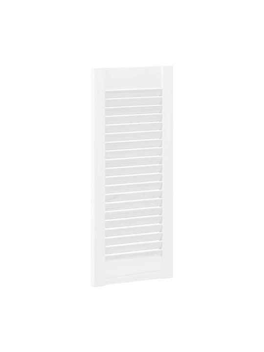 Lamellentür Schranktür Weiß 61,5x29,5 cm Weiß