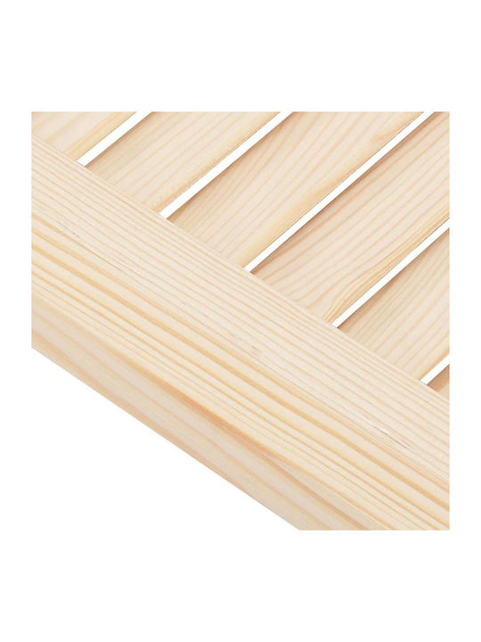 Lamellentür 69x29,5 cm Massives Kiefernholz Braun