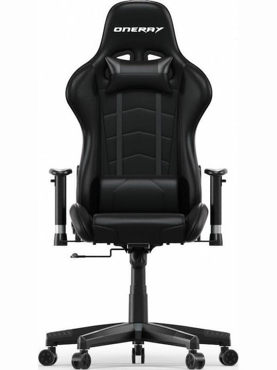 Oneray D0917 Καρέκλα Gaming Δερματίνης με Ρυθμιζόμενα Μπράτσα Μπλε