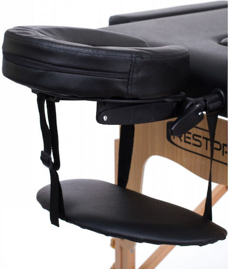 Rest Pro Classic 2 Portable Foldable Black Wooden Physiotherapy Bed 192x70cm