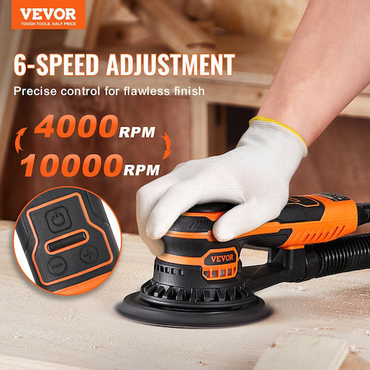 Vevor GDSGJBS56INCT563HV2 Έκκεντρο Τριβείο 110mm Ρεύματος 350W με Σύστημα Αναρρόφησης