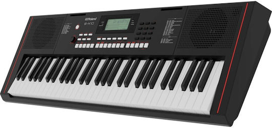 Roland Keybaord EX10 cu 61 Taste cu Suport, Căști și Pupitru Negru