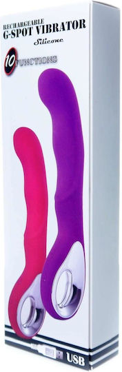 Вибратор G-Spot 20см Лилав