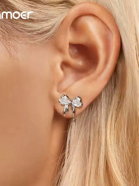 Bamoer Earrings made of Silver with Stones Bamoer Earrings made of Silver with Stones