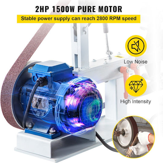 Vevor 1.5KWTSSGJ0000001V2 Ταινιολειαντήρας 1500W με Ρύθμιση Ταχύτητας