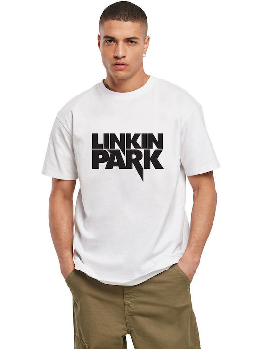 T-shirt Linkin Park Logo Name Art1 Rock Avenue White T-shirt Linkin Park Logo Name Art1 Rock Avenue White