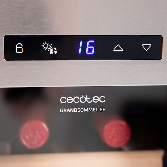 Cecotec Bolero GrandSommelier 1270 CoolWood Συντηρητής Κρασιών 12 Φιαλών
