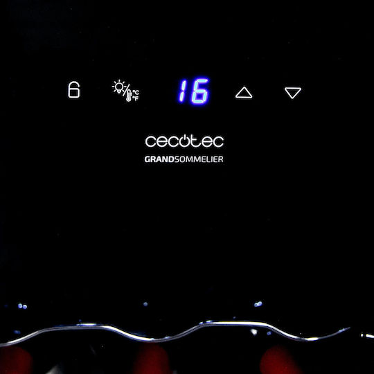 Cecotec GrandSommelier 1550 CoolCrystal Bodega Συντηρητής Κρασιών 15 Φιαλών