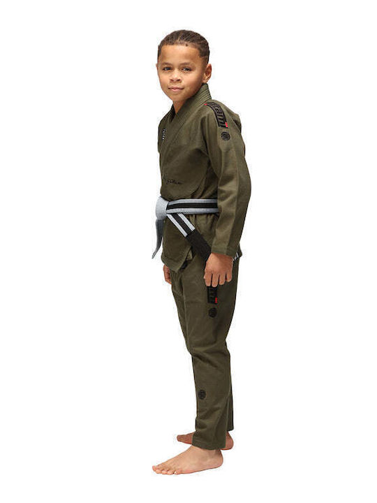 Tatami Fightwear Tatami Elements Kids Brazilian Jiu Jitsu Uniform Green