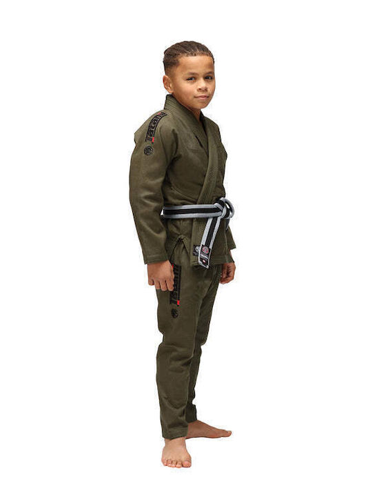 Tatami Fightwear Tatami Elements Kids Brazilian Jiu Jitsu Uniform Green