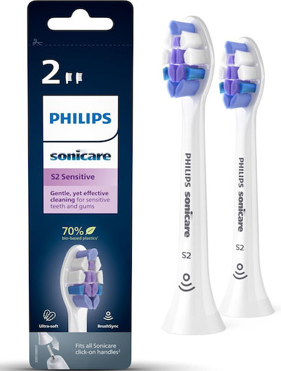 Philips Sensitive Electric Toothbrush Replacement Heads HX6052/10 2pcs