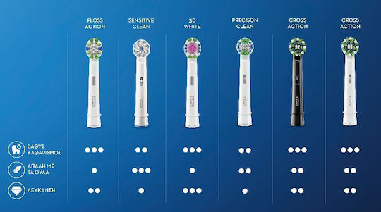 Oral-B Pro CrossAction Electric Toothbrush Replacement Heads for 6pcs