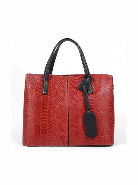 Passaggio Leather Geantă de damă Tote De mână Roșie