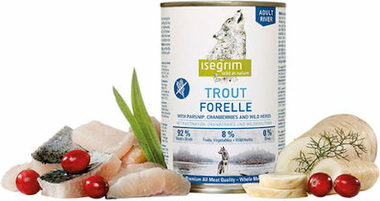 Isegrim Wet Food Dogs in Cans with Fish 800gr