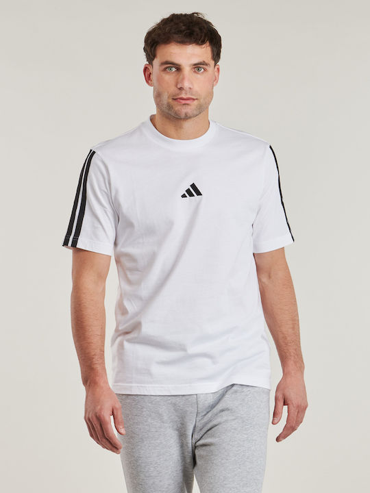 Essentials 3-stripes Αθλητικό T-shirt Λευκό