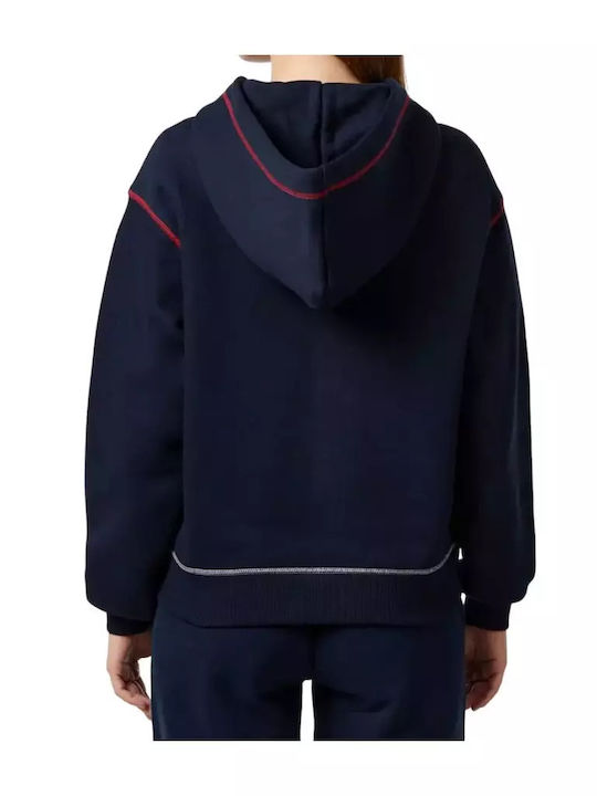 Tommy Hilfiger Women's Long Hooded Sweatshirt Navy Blue